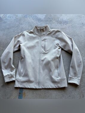 Lululemon Jacket Mens gray/green Sojurn Full Zip Pocket Activewear